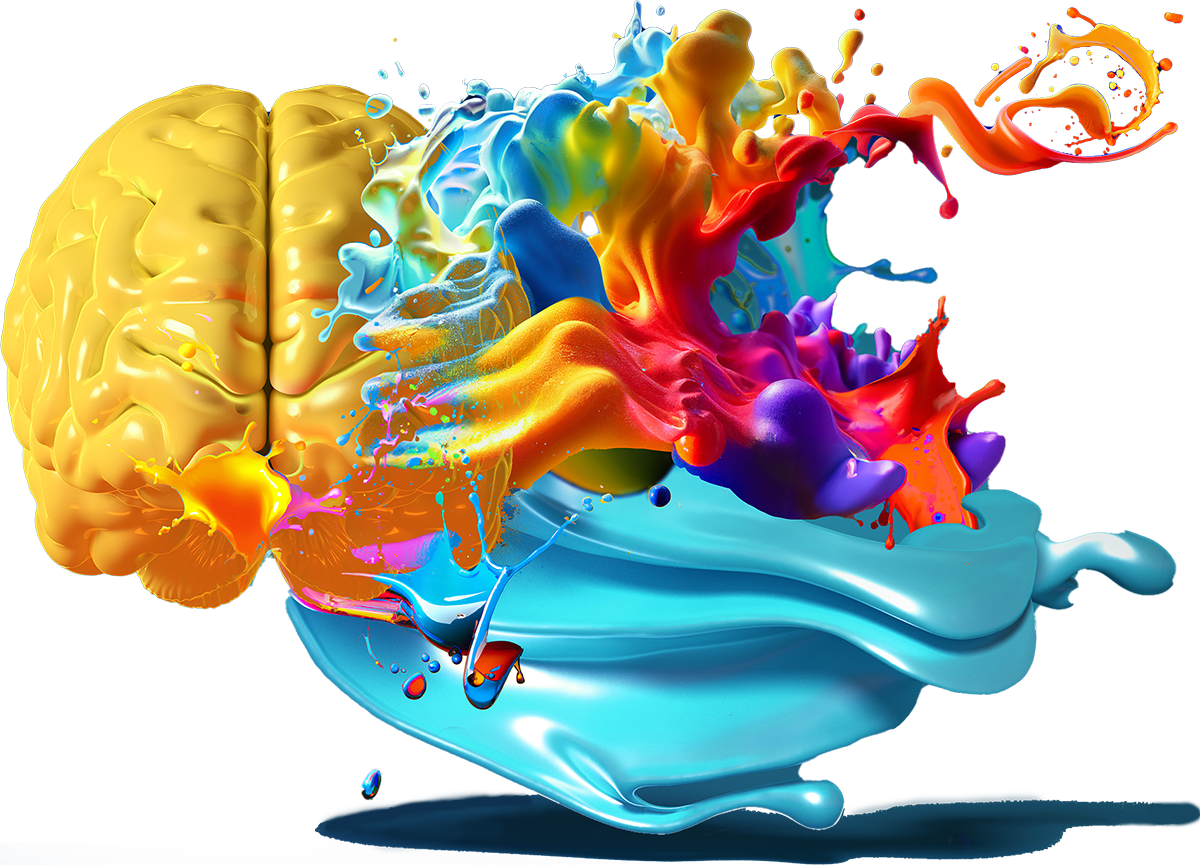 Colorful Brain Graphic